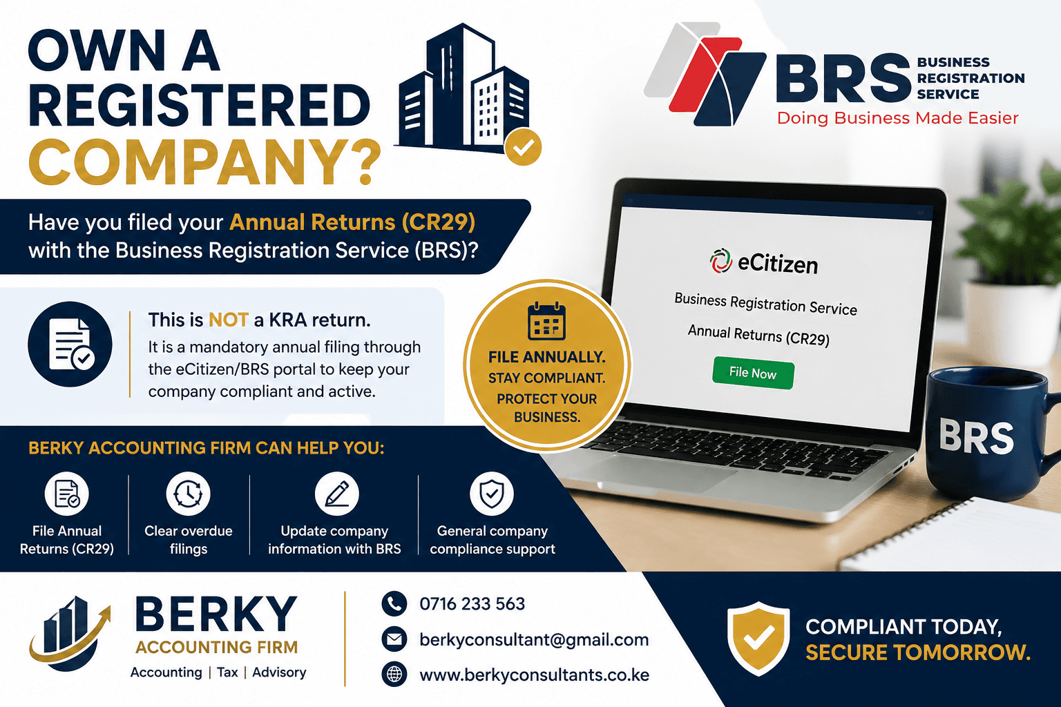 Do you own a registered company in Kenya?